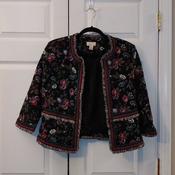 Loft Outlet tapestry jacket Sz 6 - Picture 1 of 5
